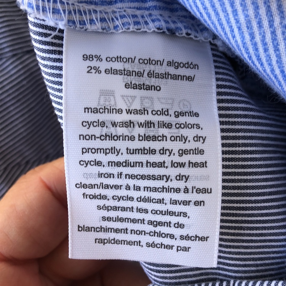 Like new! - TOMMY HILFIGER Pinstripe Seersucker Shorts - Picture 4 of 8